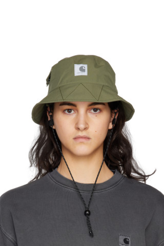 Green Elway Bucket Hat by Carhartt Work In Progress on Sale