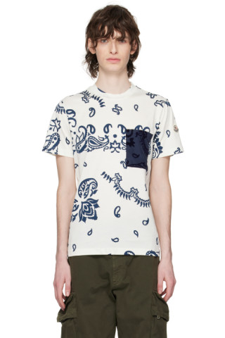 Moncler Men's Bandana-Print T-Shirt