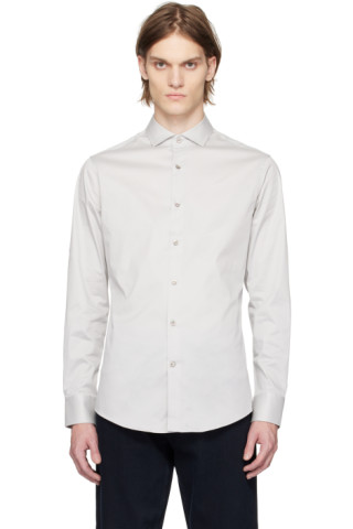 Tiger of Sweden: Gray Farrell 5 Shirt | SSENSE