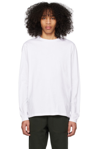 NORSE PROJECTS: White Niels Long Sleeve T-Shirt | SSENSE