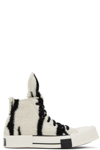 Black & White Converse Edition Turbodrk Sneakers by Rick Owens DRKSHDW ...