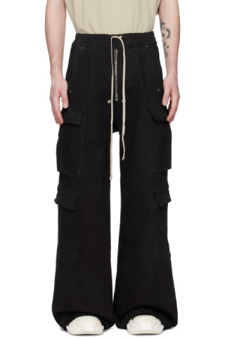 Rick Owens DRKSHDW - Black Jumbo Belas Denim Cargo Pants