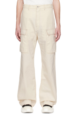 Rick Owens DRKSHDW: Off-White Geth Cargo Pants | SSENSE