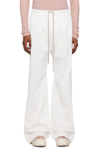 Rick Owens DRKSHDW: White Pusher Lounge Pants | SSENSE