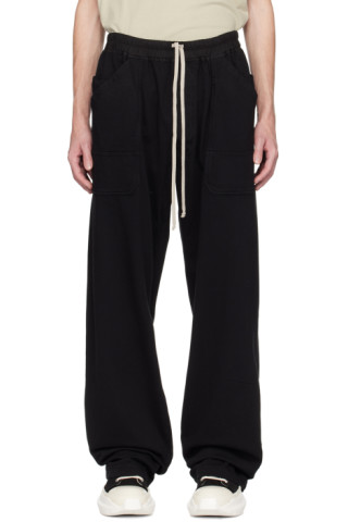 Rick Owens DRKSHDW: Black MT Drawstring Sweatpants | SSENSE