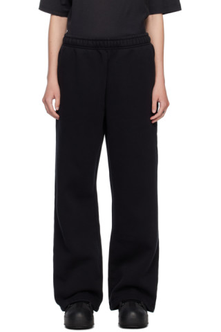 Acne Studios: Black Three-Pocket Lounge Pants | SSENSE