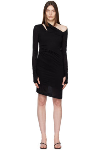 【関税込み】Helmut Lang ブラック Scala ミディアムドレス Helmut Langのブラック Scala ミディアムドレスがセール中
