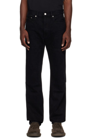 Helmut Lang: Black Carpenter Jeans | SSENSE