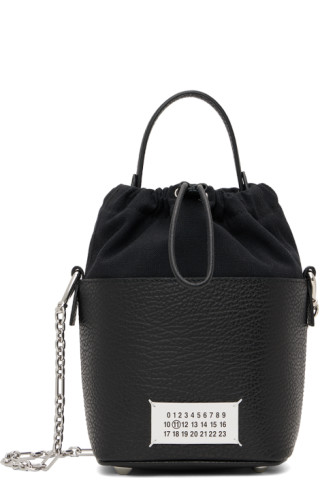 Maison Margiela: Black 5AC Bucket Small Bag | SSENSE