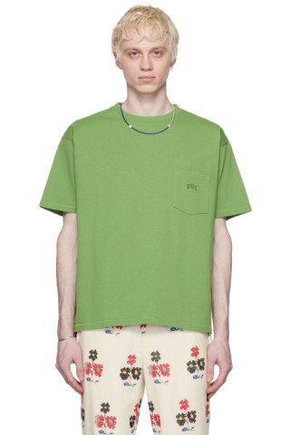 Bode: Green Pocket T-Shirt | SSENSE