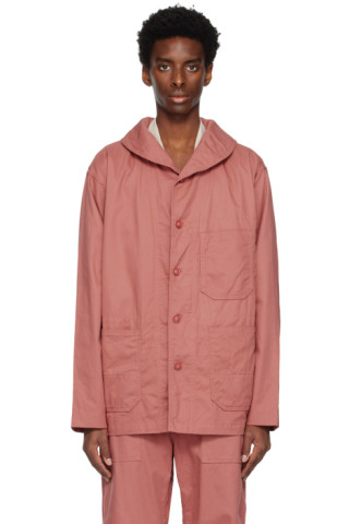 Engineered Garments: Pink Shawl Collar Jacket | SSENSE Canada