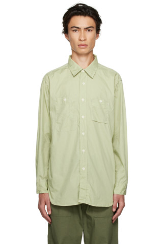 Green Work Shirt by Engineered Garments on Sale