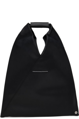 MM6 Maison Margiela: Black Small Triangle Tote | SSENSE