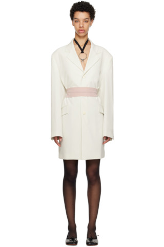 【関税込み】MM6 Maison Margiela オフホワイト ボタン コート MM6 Maison Margielaのオフホワイト ボタン コートがセール中