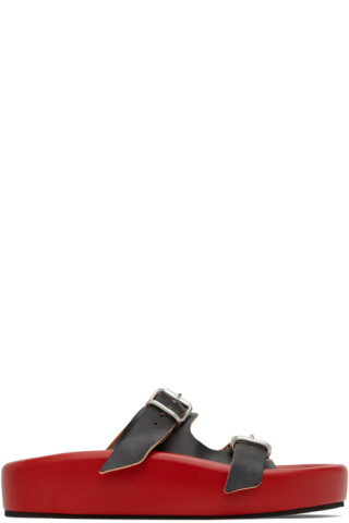 MM6 Maison Margiela Buckle Sandal - Afterglow/Midnight Navy