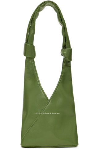 MM6 Maison Margiela knot-detail triangle handbag - Neutrals