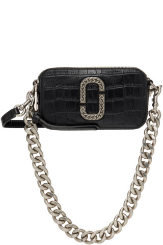 MARC JACOBS CROC-EMBOSSED (BLACK)素材牛革