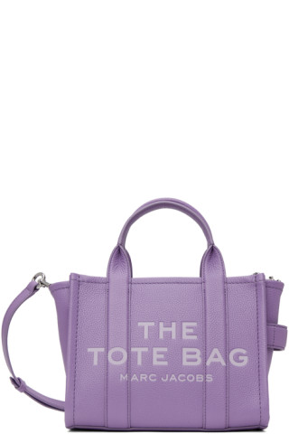 Marc Jacobs: Purple 'The Leather Small' Tote | SSENSE