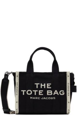 Marc Jacobs: Black 'The Jacquard Small' Tote | SSENSE