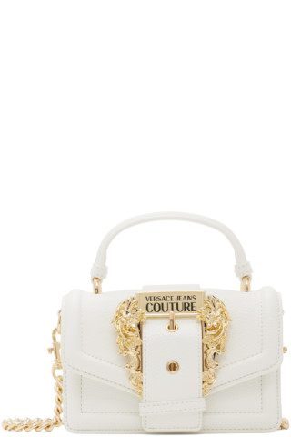 Versace Jeans Couture: White Couture I Crossbody Bag | SSENSE