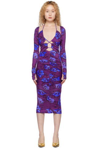 VERSACE JEANS COUTURE | Lilac Women‘s Midi Dress | YOOX