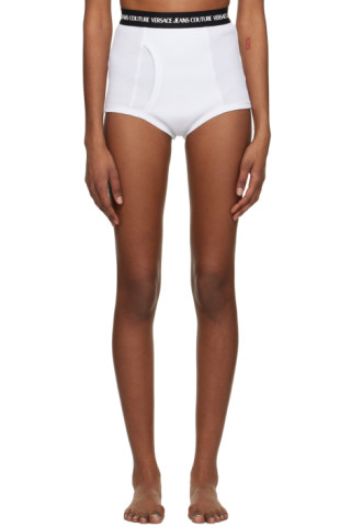 베르사체 진스 couture 화이트 본딩 반바지