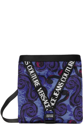 gathered-detail mini bag Blau  Versace Jeans Couture Bag with