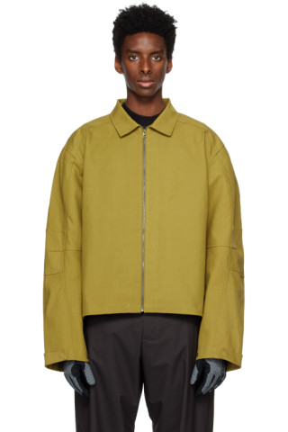 ROA: Khaki Back Kangaroo Pocket Jacket | SSENSE