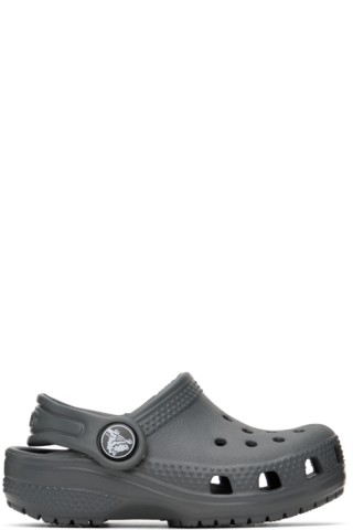 Baby Gray Classic Clogs by Crocs on Sale