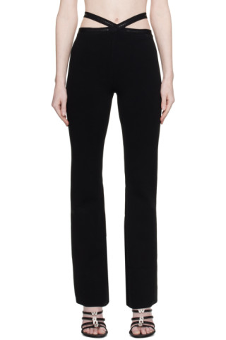 Black Criss-Cross Leggings by alexanderwang.t on Sale