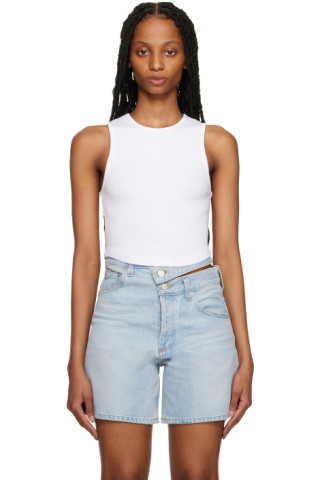 AGOLDE: White Nova Tank Top | SSENSE