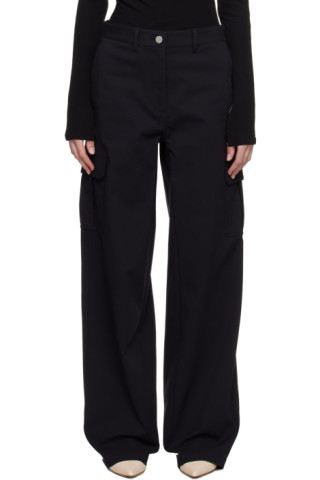 Theory: Black Wide-Leg Trousers | SSENSE