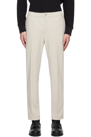 Gray Curtis Trousers by Theory on Sale