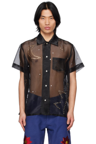 Sky High Farm Workwear: Black Constellation Shirt | SSENSE