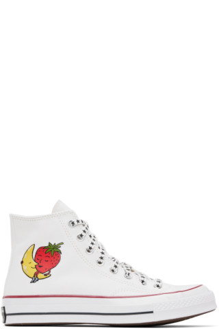 White Converse Edition Chuck 70 Sneakers by Sky High Farm Workwear