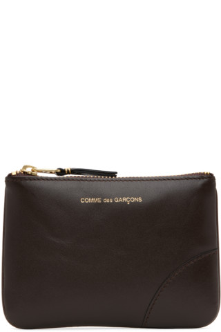 COMME des GARÇONS WALLETS: Beige Classic Leather Coin Pouch