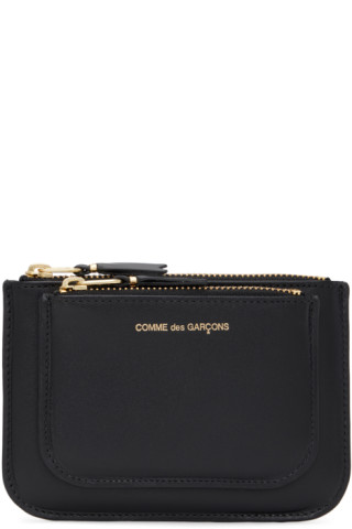 COMME des GARÇONS WALLETS - Black Small Outside Pocket Pouch