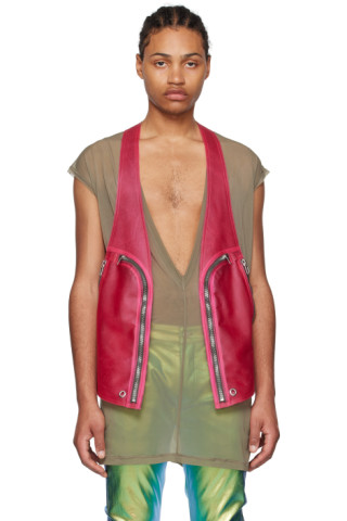 美品】RICK OWENS BAUHAUS レザー ベスト 50