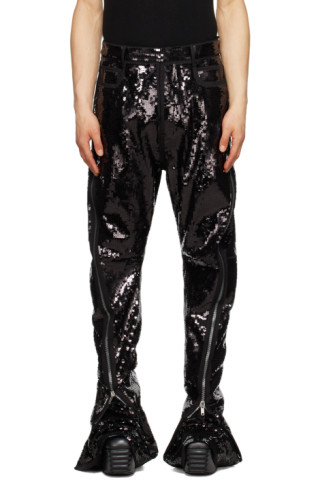 RICK OWENSBolan Banana トラウザーズ ブラックデニム M DRKSHDW | BOLAN BANANA JEANS IN STRETCH DENIM (SBB) デニム