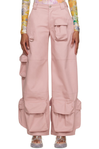 Pink Garden Trousers by Collina Strada on Sale