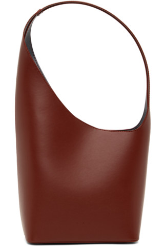 Aesther Ekme Leather Shoulder Bag in Red