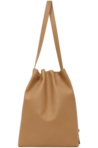 AESTHER EKME Maxi Marin Drawstring Shoulder Bag - Brown