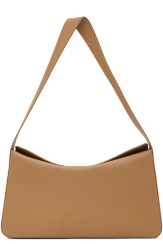 Minimalist soft leather baguette bag, Aesther Ekme