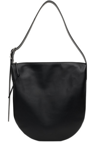 Jil Sander | Women Medium Moon Leather Shoulder Bag Plum Unique