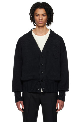 ☆JIL SANDER ブラック カーディガン☆ Jil Sanderのブラック ボタン カーディガンがセール中
