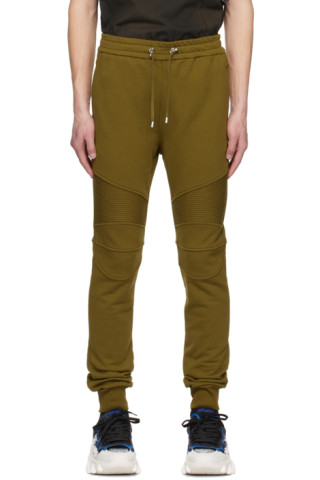 【関税込み】Balmain ブラウン ミニ モノグラム ラウンジパンツ 231251M190001_1.jpg