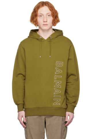 【関税込み】Balmain カーキ リフレクティブ Tシャツ 231251M202007_1.jpg