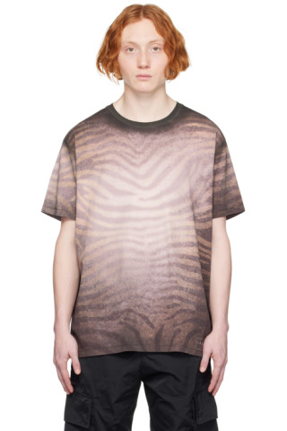 【関税込み】Balmain グレー ゼブラ Tシャツ 231251M213034_1.jpg
