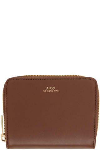 A.P.C. - Brown Emmanuelle Compact Wallet