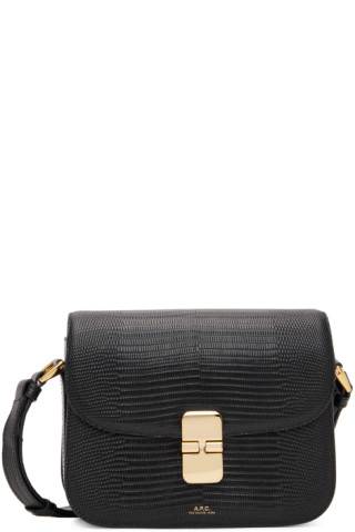 A.P.C. Grace lizard-effect leather shoulder bag